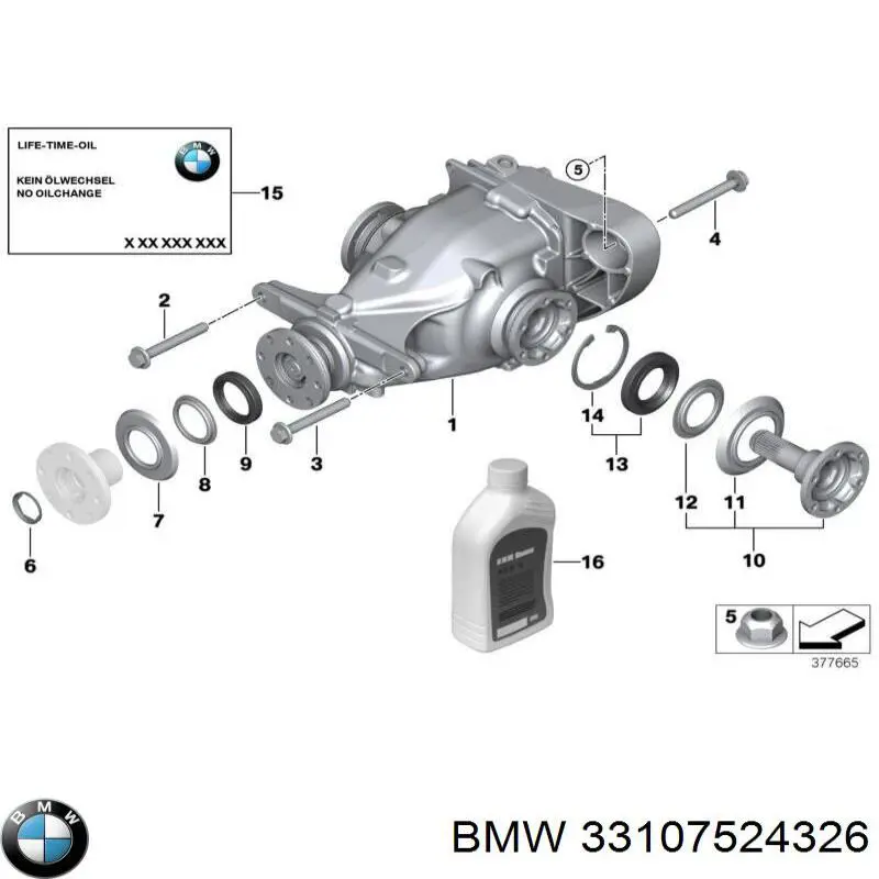 Редуктор колісний моста заднього BMW 33107524326 ціна, від 240.73 USD