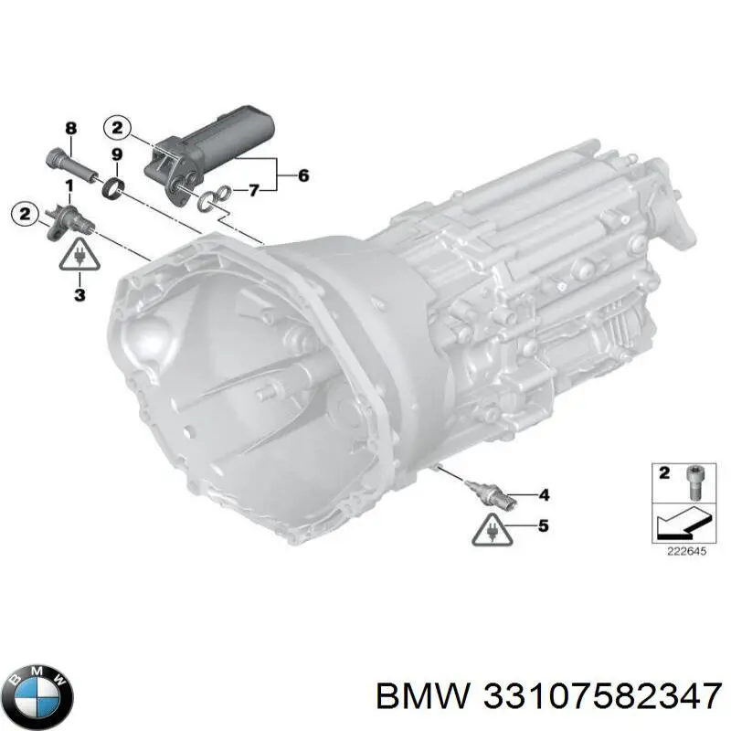 33107582347 BMW Датчик температури масла заднього моста