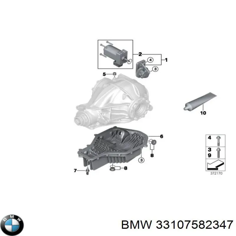 Датчик температури масла заднього моста BMW 33107582347 ціна, від 45.31 USD