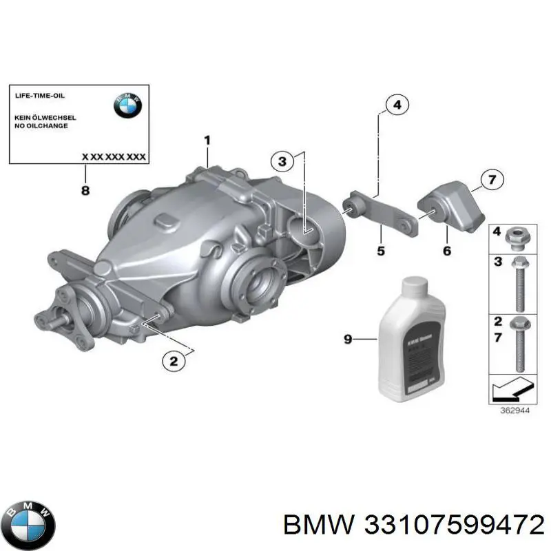  BMW 33107599472 ціна, від 332.55 USD