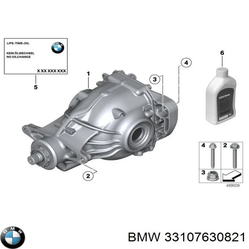 33107630821 BMW Міст середній в зборі