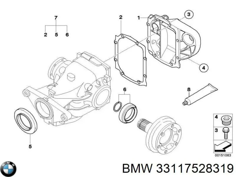Купити 33117528319 BMW 