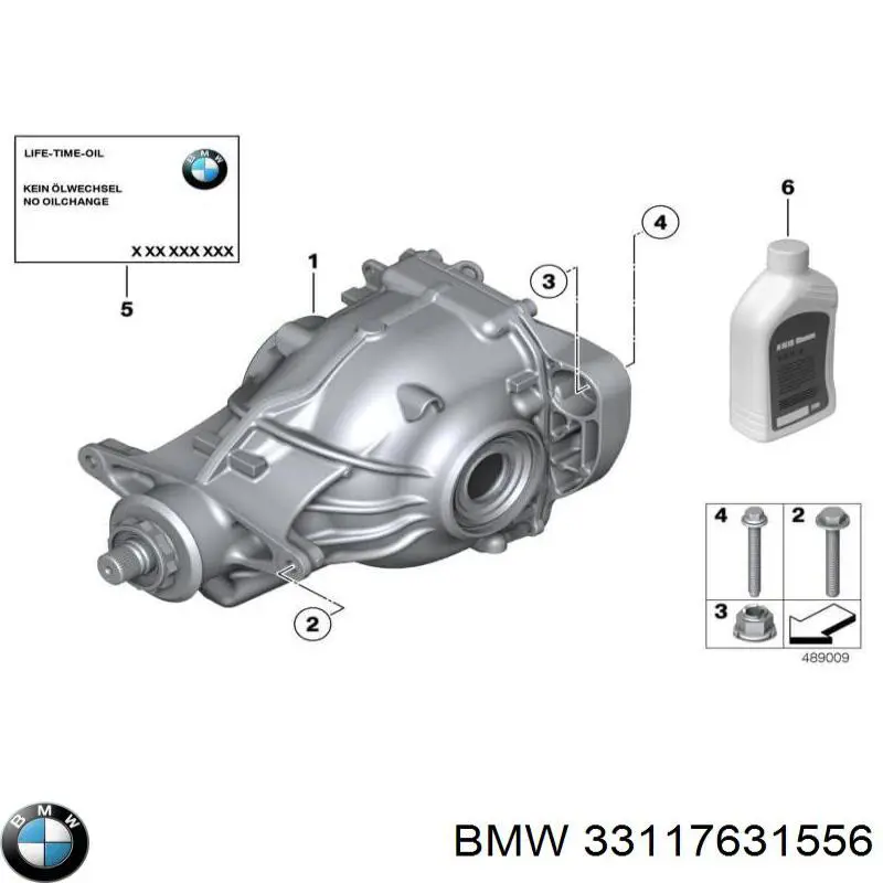 33117631556 BMW Відбійник заднього моста