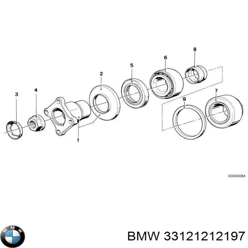 Сальник хвостовика редуктора заднього моста на BMW 6 (E24)