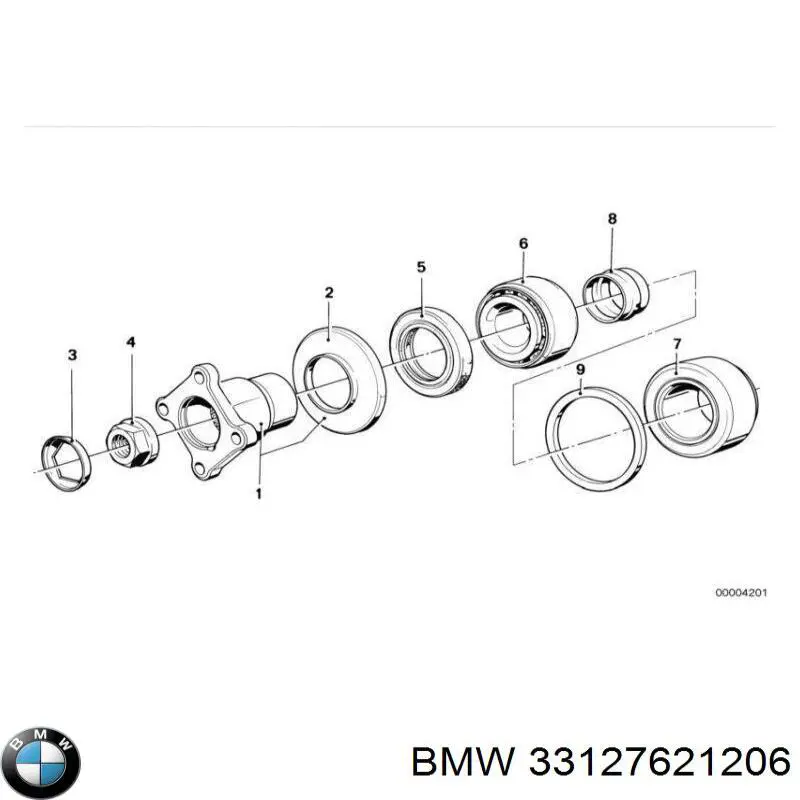 Сальник хвостовика редуктора заднього моста BMW 33127621206 ціна, від 11.11 USD