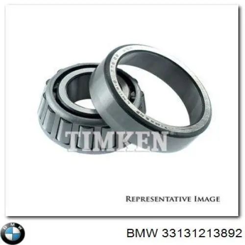 Підшипник диференціалу заднього моста BMW 33131213892 ціна, від 55.37 USD
