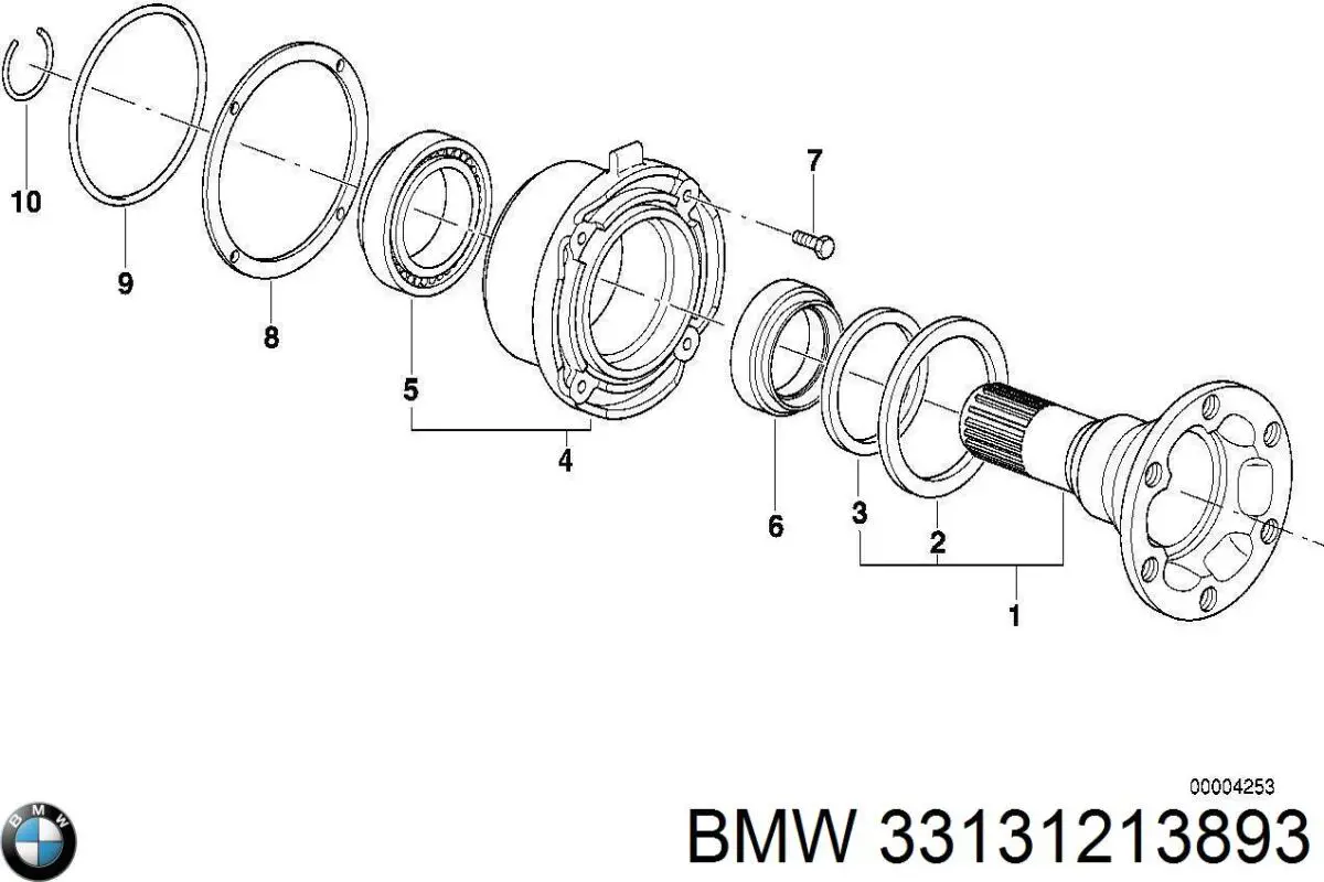Підшипник КПП BMW 33131213893 ціна, від 21.50 USD