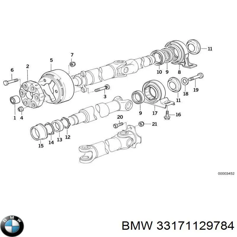 Купити 33171129784 BMW Сайлентблок (подушка) редуктора заднього моста, задній