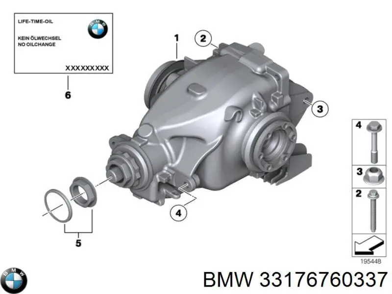 33176760337 BMW Болт переднього важеля, нижнього