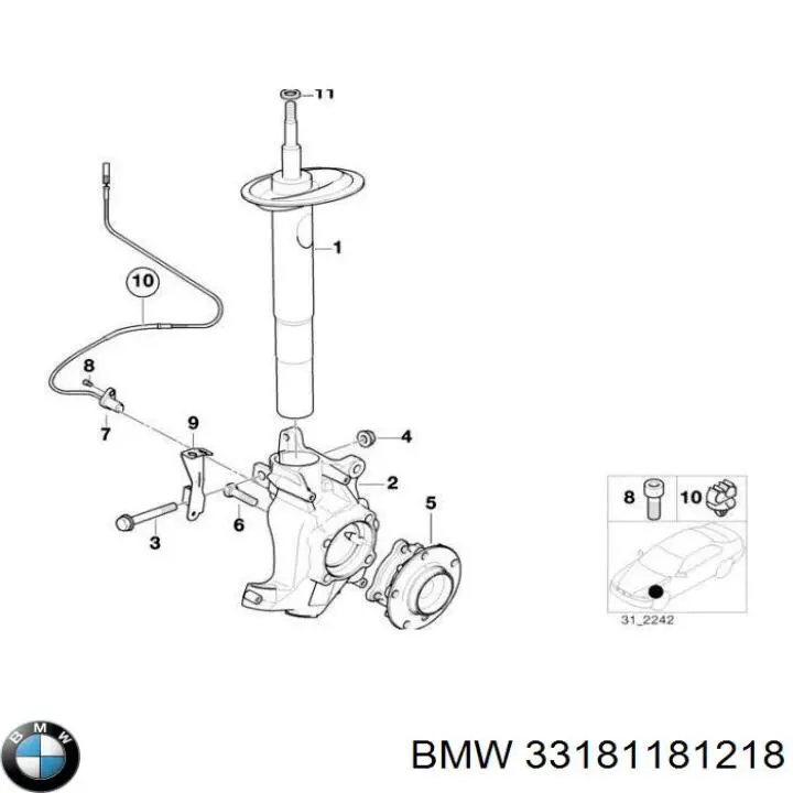  BMW 33181181218 ціна, від 5.11 USD