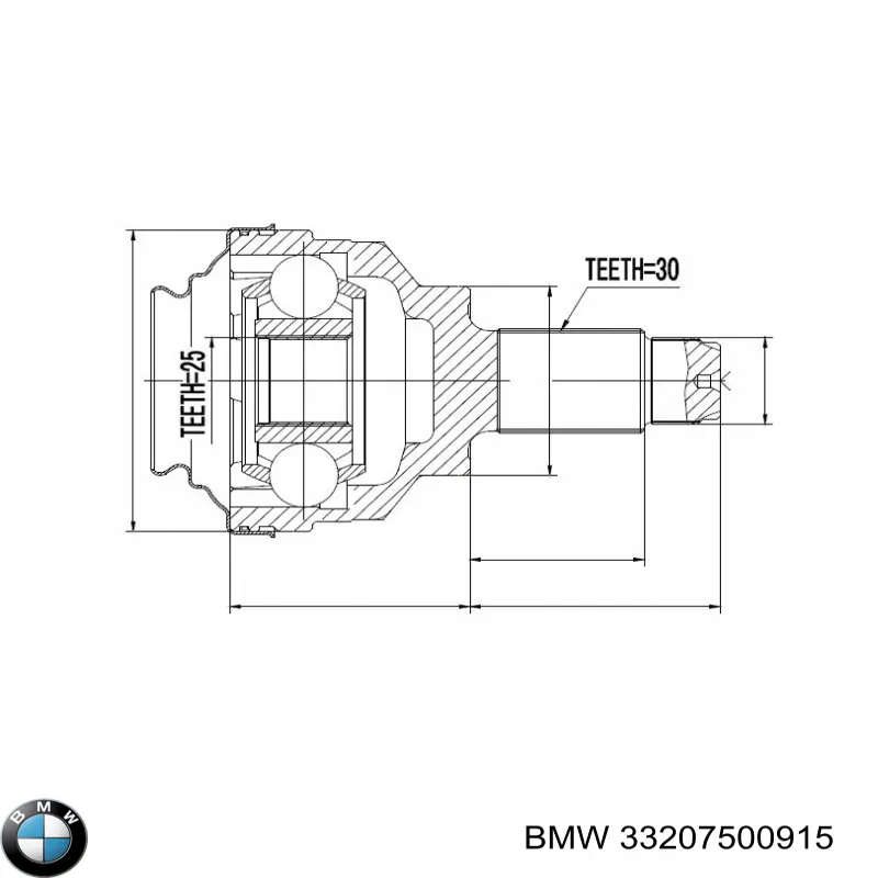 Приводи задніх коліс BMW 33207500915 ціна, від 50.68 USD