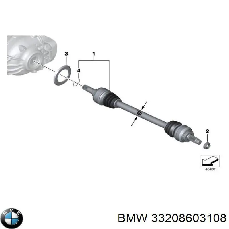 Піввісь задня, права IK33208603108 Market (OEM)