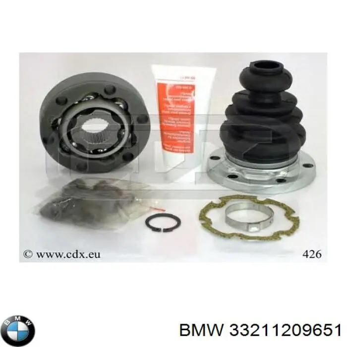 33211209651 BMW Піввісь задня, права