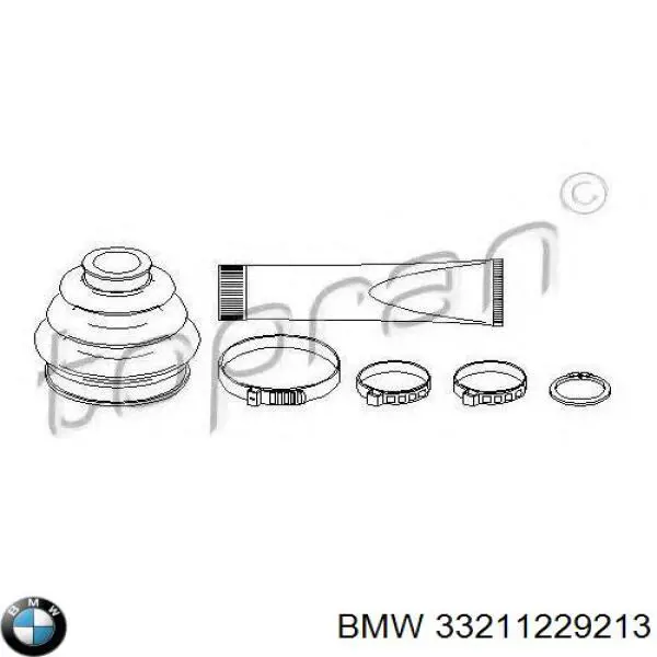 Купити 33211229213 BMW Пильник ШРКШ зовнішній, задньої півосі