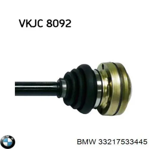 Купити 33217533445 BMW Піввісь задня, ліва