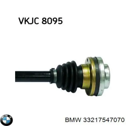 Піввісь задня, права 33217523964 BMW