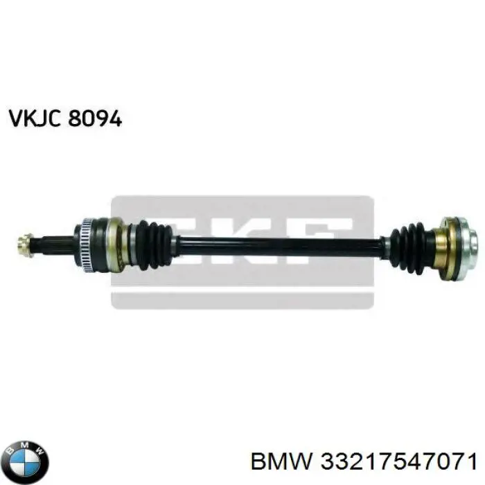 Купити 33217547071 BMW Піввісь задня, ліва