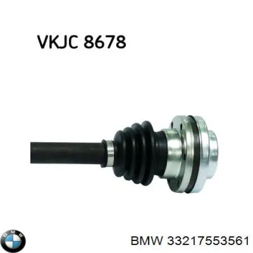 33217553561 BMW Піввісь задня, ліва