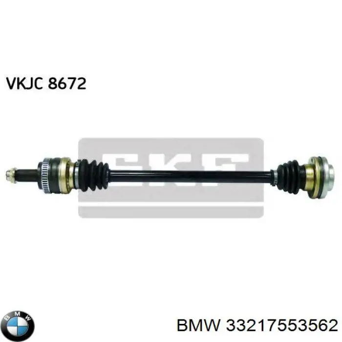 Піввісь задня, права 33217553562 BMW