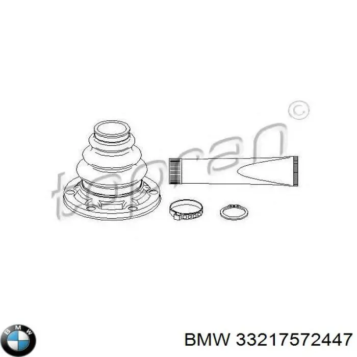 Пильник гранати внутрішній задній BMW 33217572447 ціна, від 13.77 USD