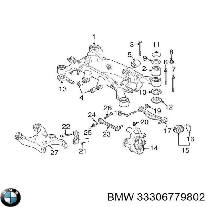 Купити 33306779802 BMW 