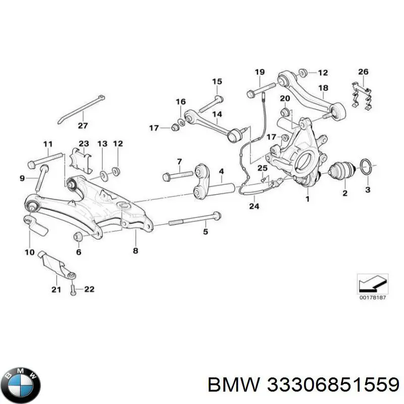 33306851559 BMW Підвіска задня
