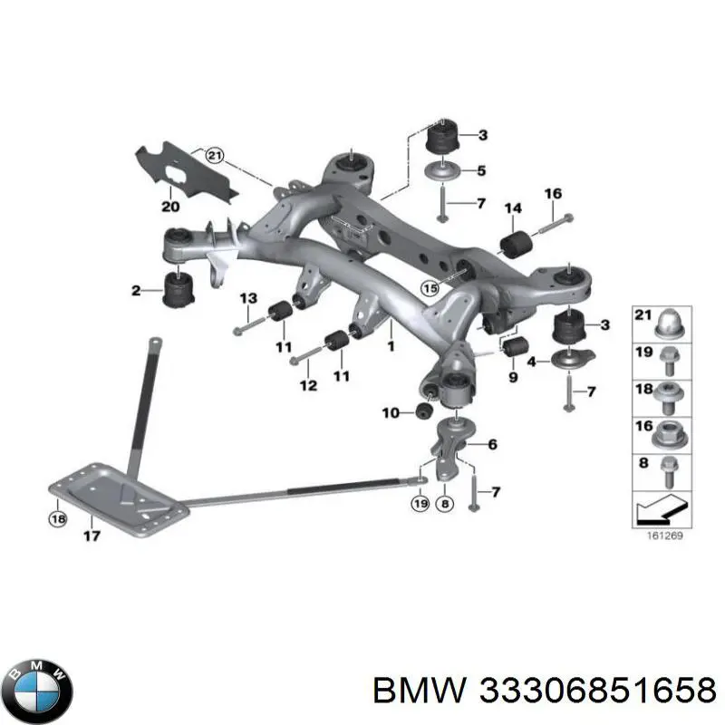 33306851658 BMW Підвіска задня