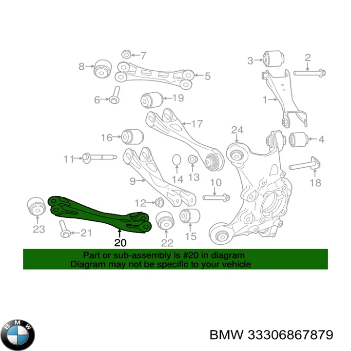  BMW 33306867879 ціна, від 45.15 USD