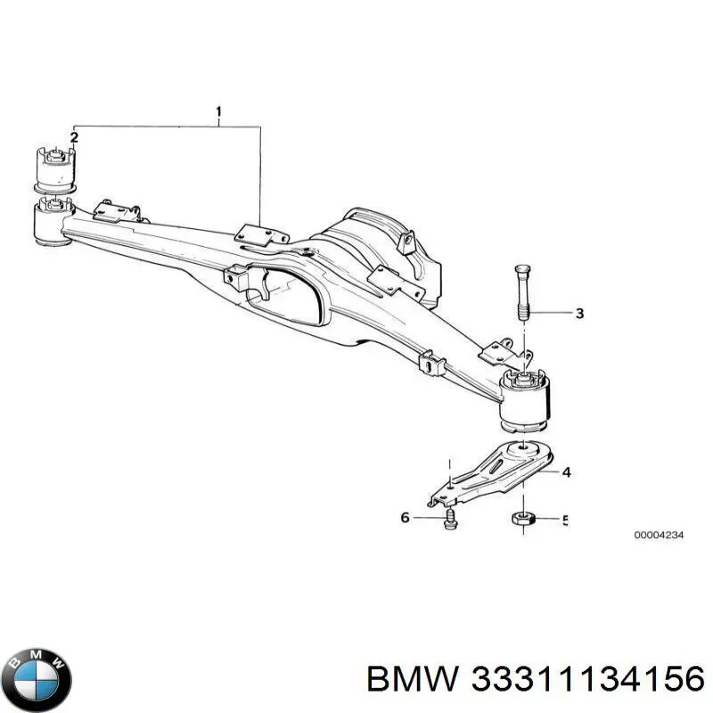Штанги реактивні задньої підвіски на BMW 5 (E34)