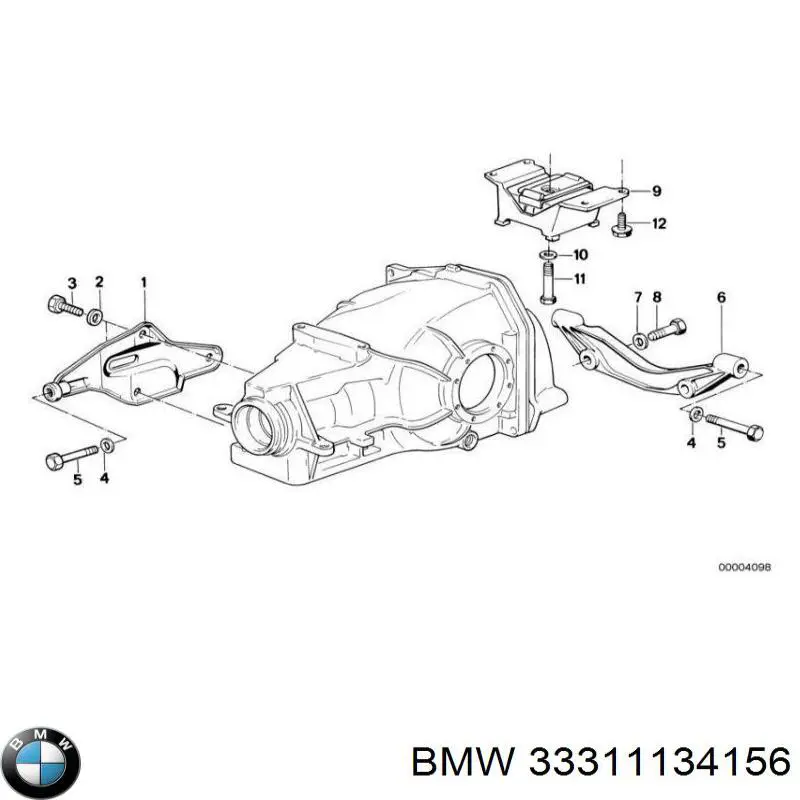 Штанги реактивні задньої підвіски BMW 33311134156 ціна, від 65.44 USD
