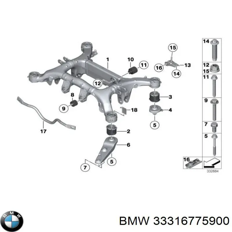  BMW 33316775900 ціна, від 8.31 USD