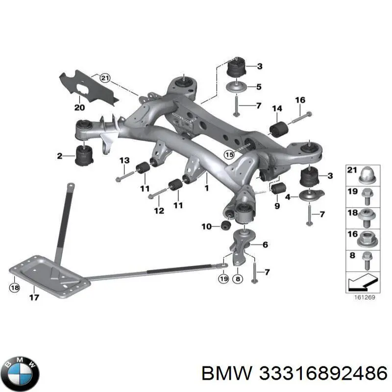 Тяга променева BMW 33316895140 ціна, від 31.67 USD