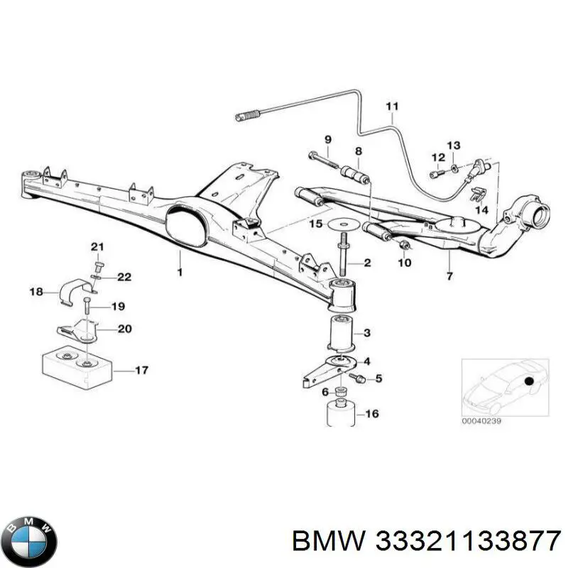 Купити 33321133877 BMW Важіль задньої підвіски нижній, лівий/правий