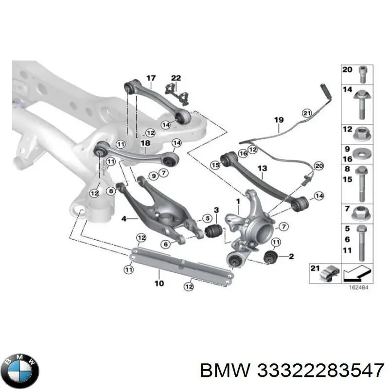 Важіль підвіски задній лівий на BMW 3 (E92)