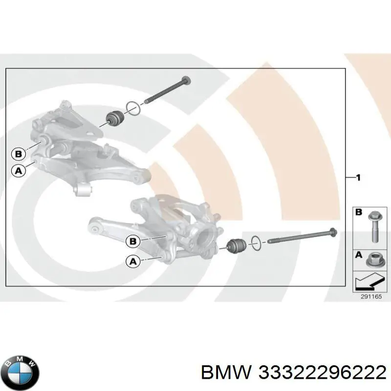 Купити 33322296222 BMW Сайлентблок цапфи задньої