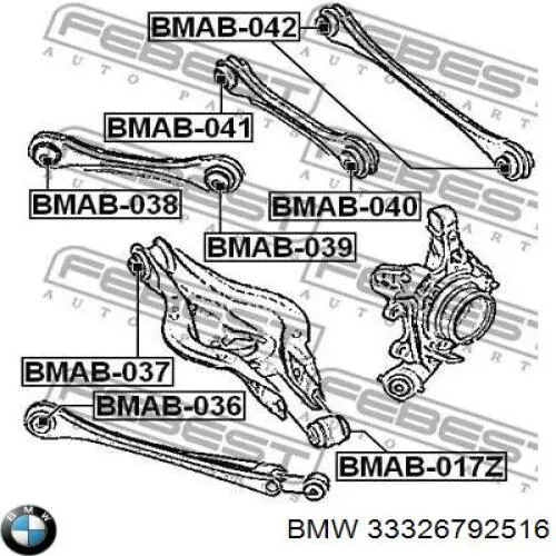 Цапфа поворотного кулака BMW 6792530 ціна, від 180.60 USD