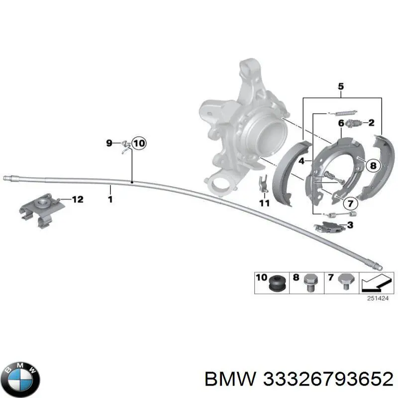 Купити 33326793652 BMW Кронштейн задньої балки