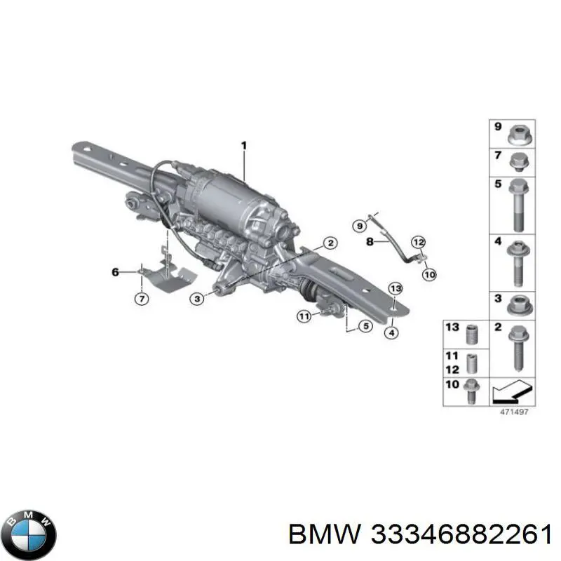 Управління рульове в зборі BMW 33346876338 ціна, від 434.26 USD