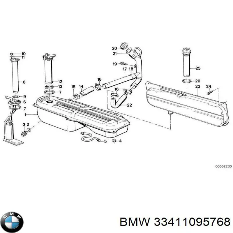 33411095768 BMW Маточина задня