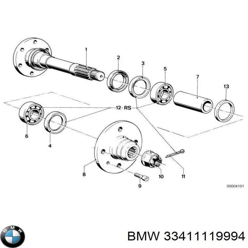  BMW 33411119994 ціна, від 86.05 USD