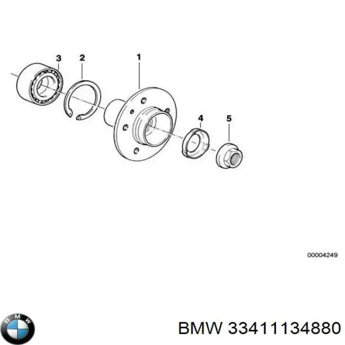 Маточини задніх коліс BMW 33411131168 ціна, від 204.57 USD