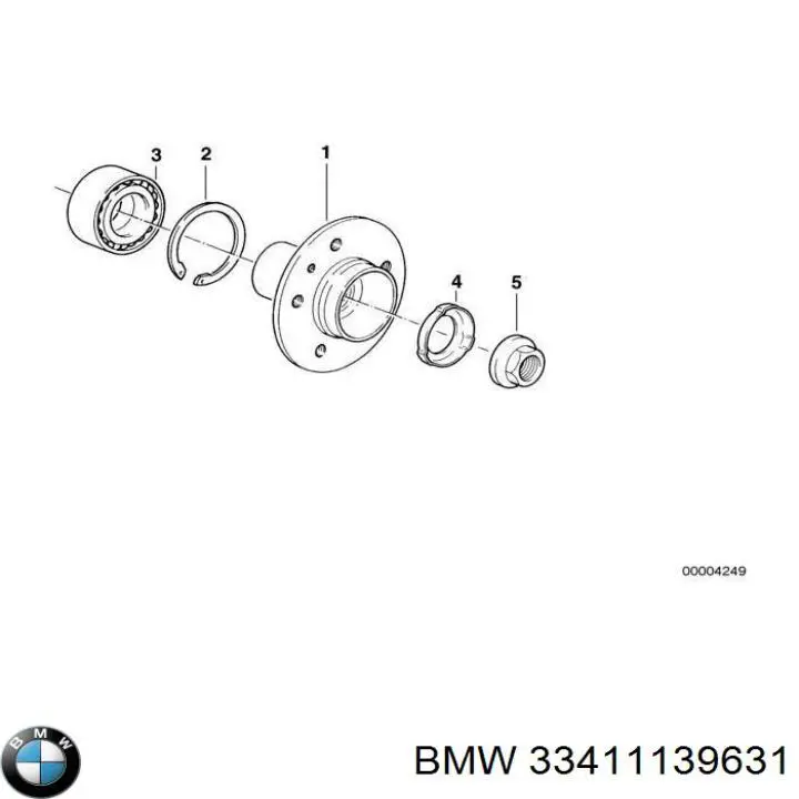Маточина заднього колеса BMW 33411095768