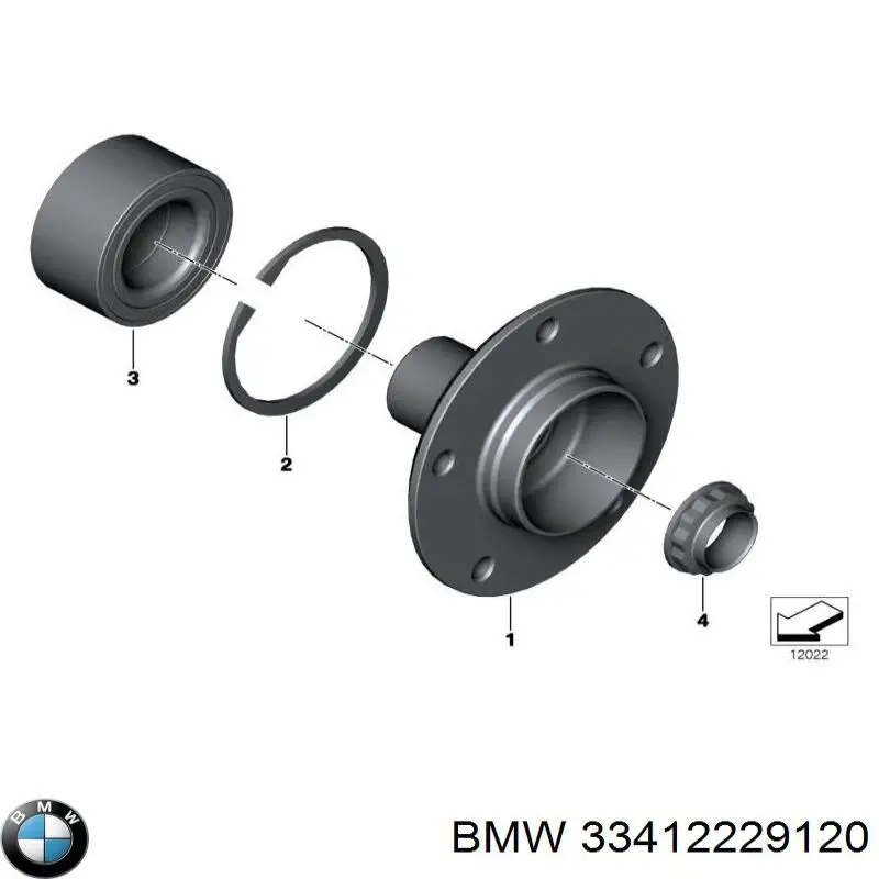 33412229120 BMW Маточина задня