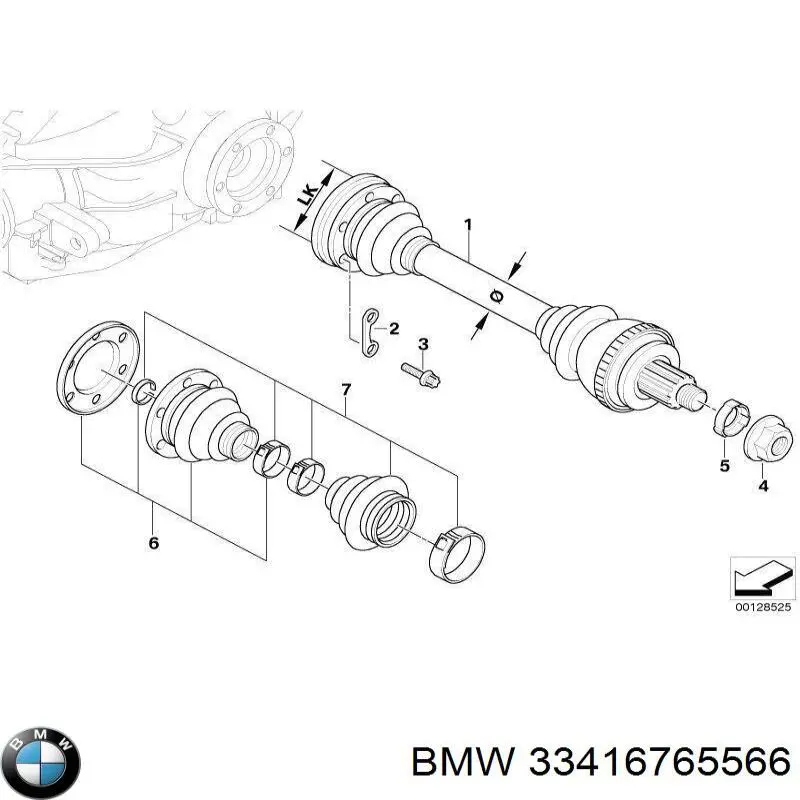 Маточини задніх коліс BMW 33416765566 ціна, від 38.01 USD