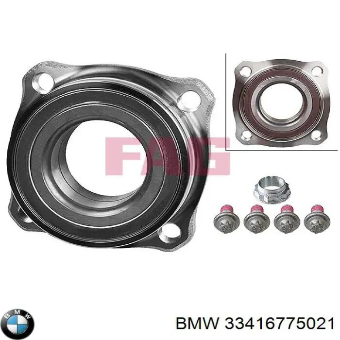 Підшипник маточини задньої BMW 33416775021 ціна, від 38.01 USD