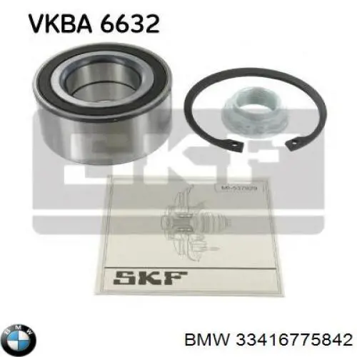 Купити 33416775842 BMW Підшипник задньої ступиці