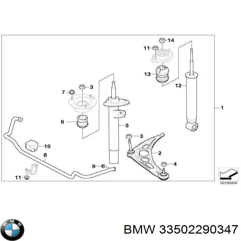 Купити 33502290347 BMW Пильник амортизатора переднього