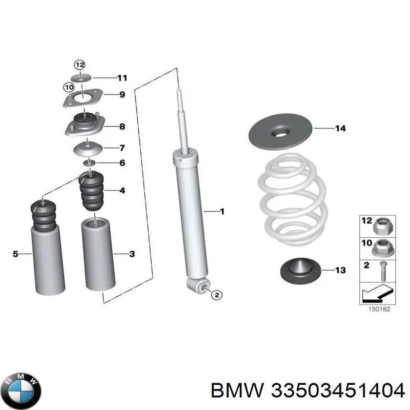 Задній амортизатор BMW 33503451404
