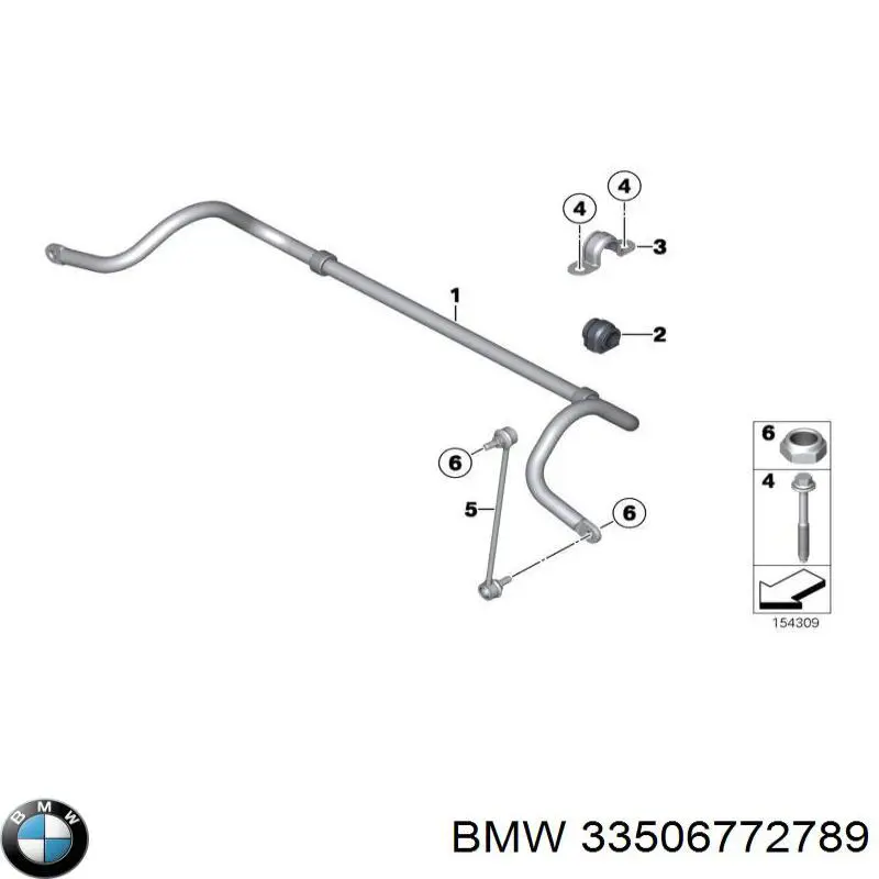 Лінк стабілізатора, заднього BMW 33506772789 ціна, від 13.94 USD
