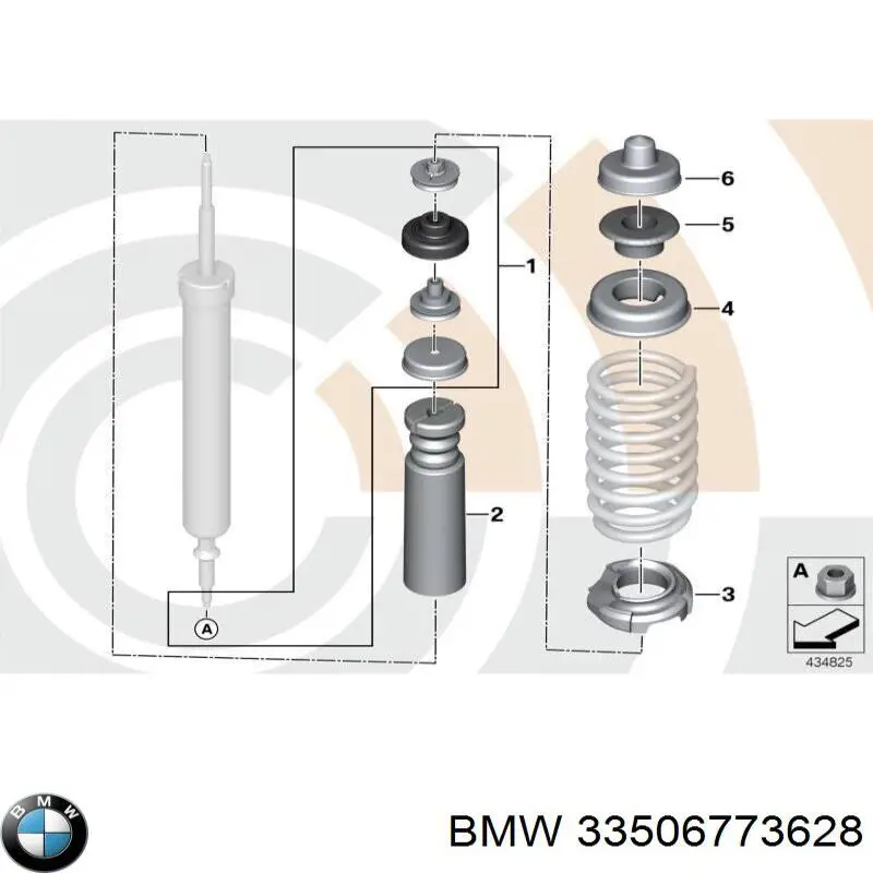 Відбійник на задні амортизатори BMW 33506773628 ціна, від 10.26 USD